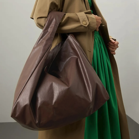 KASSL EDITIONS Tote Shoulder Bag in Brown - Picture 2 of 15